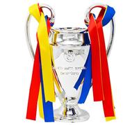 Trofeo De Campeones De Fútbol De Plata Trofeos De Campeonato De La Liga De Fútbol Con Cinta De 3 Colores Decoradores Del Hogar Para Aficionados Colecciones Adornos De Exhibición De Resina,77cm