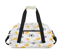 Trofeo de fútbol artístico de mármol para niños, bolsas de lona para niñas y niños, bola de mármol durante la noche, bolsa de viaje de fin de semana, bolsa de viaje de 24 L, bolsa de deporte para