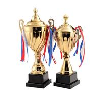 Trofeo de Metal Dorado para Campeones en Eventos Deportivos y Ceremonia | Premio Distintivo, Acabado Dorado, Pieza Representativa, para Torneo Escolar