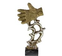 Trofeo Portero Fútbol PERSONALIZADO mejor portero menos goleado Premio Zamora de 26cm de altura
