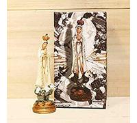 Trofeos Cadenas | Virgen de Fátima 15 cm con caja decorada. Figura Religiosa, en Resina