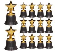 Trofeos para niños, Mini Trofeo Star 16pcs, Premio de Trofeo Plastic, premios de 2.7x4.7 pulgadas y trofeos por favores de fiesta, accesorios, recompensas, deportes