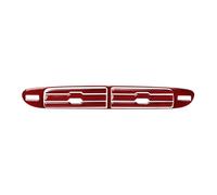 TROGPYXG Calcomanía de Fibra de Carbono for la ventilación del Aire Acondicionado de la Consola Central del Coche, Compatible con Accesorios del Camaro 2012-2015.(Red)