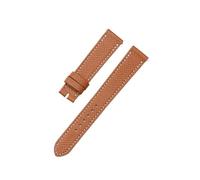 TROGPYXG Compatible con Correas de Reloj de Piel de Becerro Hermes H Hour HH1.210 501 de 16 mm y 20 mm. Correas de Reloj de Piel de Capa Superior(Brown with White t,20mm)