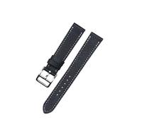TROGPYXG Compatible con Correas de Reloj de Piel de Becerro Hermes H Hour HH1.210 501 de 16 mm y 20 mm. Correas de Reloj de Piel de Capa Superior(Black WT with c,20mm)