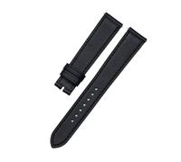 TROGPYXG Compatible con correas de reloj Hermes H Hour/Cape Cod Calf Leaher de grano liso, accesorios for mujer, 16, 17, 20mm(Black,16mm)