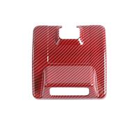 TROGPYXG Compatible con Suzuki Jimny 2019 2020 2021 2022 2023 2024, Base de Espejo retrovisor Interior de Coche, Cubierta Decorativa, Accesorios Interiores(Red Carbon Fiber)