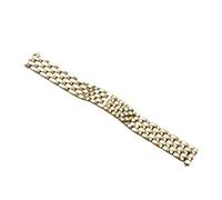 TROGPYXG Correa de acero compatible con Cartier Panthère WSPN0013 WSPN0015 WSPN0012 pulsera de metal de repuesto for reloj de mujer(Gold,18mm)