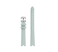 TROGPYXG Correa de cuero compatible con Tissot 1853 Kerry Little Beauty Correa de reloj de cuero cóncava for mujer con correa de cuero vacuno suave 12 mm 14 mm(Sky blue silver-A,14-5mm)