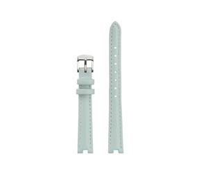 TROGPYXG Correa de cuero compatible con Tissot 1853 Kerry Little Beauty Correa de reloj de cuero cóncava for mujer con correa de cuero vacuno suave 12 mm 14 mm(Sky blue silver-A,14-5mm)