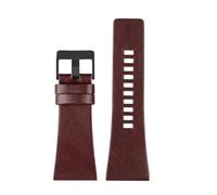 TROGPYXG Correa de reloj Compatible con relojes diésel DZ4386 1657 1399 1206 4323 banda negra 22mm 24mm 26mm 27mm 28mm 30mm 32mm correa de cuero(Brown black-B,32mm)