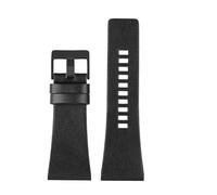 TROGPYXG Correa de reloj Compatible con relojes diésel DZ4386 1657 1399 1206 4323 banda negra 22mm 24mm 26mm 27mm 28mm 30mm 32mm correa de cuero(Black black-B,24mm)