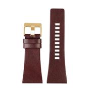 TROGPYXG Correa de reloj Compatible con relojes diésel DZ4386 1657 1399 1206 4323 banda negra 22mm 24mm 26mm 27mm 28mm 30mm 32mm correa de cuero(Brown rose gold-B,24mm)