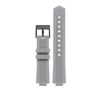 TROGPYXG Correa de Repuesto de Silicona Compatible con el Reloj M047.507.11. Compatible con Allen REN. Mismo Estilo de Banda. Proyección de 24 x 12 mm.(Gray Black)