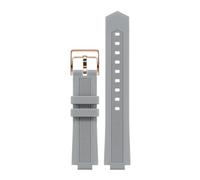 TROGPYXG Correa de Repuesto de Silicona Compatible con el Reloj M047.507.11. Compatible con Allen REN. Mismo Estilo de Banda. Proyección de 24 x 12 mm.(Gray Rose)