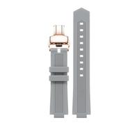 TROGPYXG Correa de Repuesto de Silicona Compatible con el Reloj M047.507.11. Compatible con Allen REN. Mismo Estilo de Banda. Proyección de 24 x 12 mm.(Gray Rose 1)