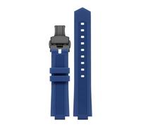 TROGPYXG Correa de Repuesto de Silicona Compatible con el Reloj M047.507.11. Compatible con Allen REN. Mismo Estilo de Banda. Proyección de 24 x 12 mm.(Blue Black 1)