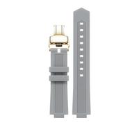 TROGPYXG Correa de Repuesto de Silicona Compatible con el Reloj M047.507.11. Compatible con Allen REN. Mismo Estilo de Banda. Proyección de 24 x 12 mm.(Gray Gold 1)