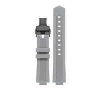 TROGPYXG Correa de Repuesto de Silicona Compatible con el Reloj M047.507.11. Compatible con Allen REN. Mismo Estilo de Banda. Proyección de 24 x 12 mm.(Gray Black 1)