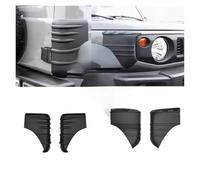 TROGPYXG Cubierta Protectora de ángulo Exterior de ABS for Parachoques Delantero y Trasero, Compatible con Suzuki Jimny JB64W JB74W 2019+, Accesorios for Autos de 2 y 4 Puertas.(Black Front Rear)