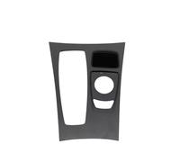 TROGPYXG Panel embellecedor de la Palanca de Cambios de la Consola Central de Fibra de Carbono Negra for BMW X5, X6, E70, E71, E72 (2007-2009) 51166954947(Model A-Black)