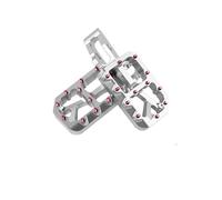 TROGPYXG Pedal de Motocicleta Compatible con SURRON Ultra Bee, Clavijas de Pedales modificadas Personalizadas for Accesorios SurRon, Bicicletas eléctricas y Motocicletas(Silver-Red)