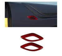 TROGPYXG Pegatina de Fibra de Carbono auténtica for el Interior del Coche, Compatible con Camaro 2016, 2017, 2018, 2019, 2020, 2021, 2022 y 2023.(Red)