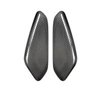 TROGPYXG Pegatinas Decorativas for el Panel Lateral Central del Coche, compatibles con Camaro 2016, 2017, 2018, 2019 y 2020, Accesorios modificados de Fibra de Carbono.(Black)