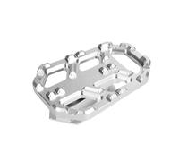 TROGPYXG Reposapiés Anchos for Motocicleta, Pedales de Descanso, reposapiés Traseros, Extensor de Almohadilla Compatible con BMW R1200GS G310GS S1000XR F850GS F750GS(Silver)