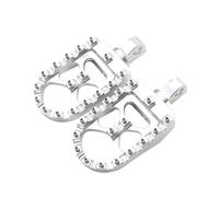 TROGPYXG Reposapiés de Motocicleta MX Pedales Anchos y Anchos con Palanca de Cambios compatibles con Harley Sportster XL 883 1200 Dyna Street Bob Bobber Custom(Silver)