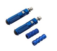 TROGPYXG Reposapiés Plegable Universal de 8 mm Compatible con BMW S1000RR HP4 S1000 RR S 1000RR 2009-2020 Aluminio Juego Trasero Pedal Clavija(Blue Set)