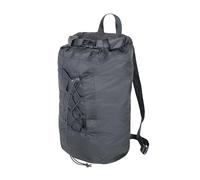 TROIKA AIRPACK FLEX - Mochila de trekking ultraligera, 140 g, impermeable, ahorra espacio, plegable, gran compartimento principal con cierre Rolltop, capacidad 18 litros, nailon, color negro