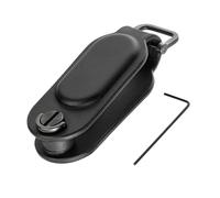 TROIKA Track & Find Key Organizer con Apple® Find My, localiza Llaves y Ampliable hasta 4; Polipiel y Metal Negro