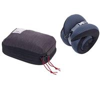 TROIKA BBG61/GY - Cojín cervical (poliéster, con Bolsa de compresión, Enrollable, Color Gris/Negro, indeformable), Color Gris y Negro