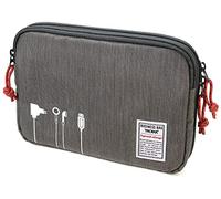 TROIKA Business Tech Pouch 2 BBG64/GY - Bolsa para Cables (poliéster, 23,5 x 17 x 3,5 cm), Color Gris, Gris, 23,5cm, Moderno
