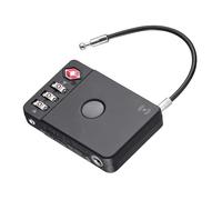 TROIKA candado TSA TRACK & FIND LOCK con Apple® Find My; permite localizar equipaje y evita aperturas no autorizadas; ABS y metal negro