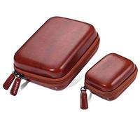 TROIKA Estuche organizador organizador de bolsillo con cremallera ONPACK - Estuche rígido - Caja pequeña: 2 compartimentos interiores - Caja grande: 2 compartimentos interiores y 1 inserto de cinta elástica extraíble (Every Day Carry), marrón, talla única, Juventud