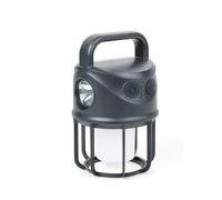 TROIKA Lámpara de camping y banco de energía Night OWL recargable con tres modos de iluminación diferentes (regulable) y función de parpadeo - blanco frío, blanco cálido, linterna de 4000 mAh de