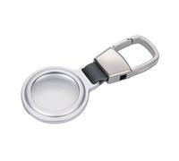 Troika Llavero funda para Apple AirTag® – aluminio, cierre magnético y mosquetón, plateado