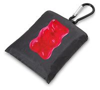 TROIKA Llavero Haribo Happy Shopping Bag con bolsa de la compra de aluminio/rPET en color negro y rojo, tamaño: 49,5 cm x 32 cm x 0,3 cm, HB-K08/BK, 10 kg, rojo/negro, 49.5cm x 32cm 0.3cm, Clásico