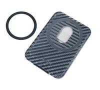 TROIKA MagSafe - Tarjetero con función atril para teléfono móvil, piel sintética, diseño de carbono