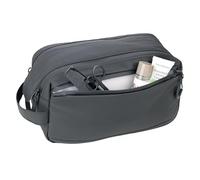 TROIKA Neceser TROIKA Black WASHBAG 2 - Compartimento principal con apertura ancha - dos cremalleras e imán adicional para cerrar - Tarpaulin (lona) - Negro - TROIKA Original