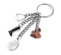 Troika Llavero PFERDEGLÜCK 13 cm Multicolor (marrón/negro)