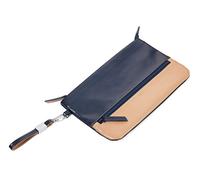 TROIKA Sandy Beach - TRV56/NB - Estuche para Documentos de Viaje - 4 Compartimentos Interiores - 1 Compartimento Externo - Llavero Desmontable - Cuero/Cuero sintético- Mate Original