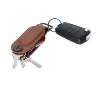 TROIKA Track & Find Key Organizer con Apple® Find My, localiza Llaves y Ampliable hasta 4; Polipiel y Metal marrón