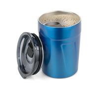 TROIKA Unisex - Adulto Espresso Doppio Taza isotérmica Azul, 90 x 70 x 70 mm