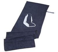 TROIKA Unisex - Adultos Antisudorímetro Toalla de Coche Negro 1400 x 400 x 5 mm