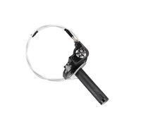 TROIOIUM Acelerador de Aluminio CNC de 22mm, empuñaduras giratorias, Cable de Acelerador for Piezas de Motocicleta 50 70 110 125 250 350 Dirt Bike(AC Black Set)