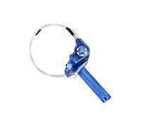 TROIOIUM Acelerador de Aluminio CNC de 22mm, empuñaduras giratorias, Cable de Acelerador for Piezas de Motocicleta 50 70 110 125 250 350 Dirt Bike(AC Blue Set)