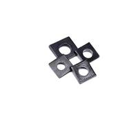 TROIOIUM Arandela diagonal cuadrada de acero al carbono A3 / Junta diagonal cuadrada ennegrecida M6M8M20M24M30 Arandelas con bridas(5pcs M22)